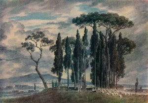Villa Negroni, 18. století od John Robert Cozens