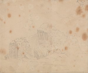 Neznámé ruiny od John Robert Cozens
