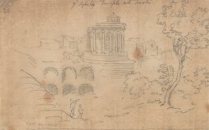 Ye Sybilin chrám v Tivoli od John Robert Cozens