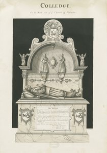 Colwich – Hrob Roberta Wolseleyho: sépiová kresba, nd [c 1837]