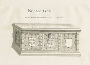 Eccleshall – Hrob biskupa Sampsona: pero a lavírovaná kresba, nd [19. století] (kresba) od John Robert Fernyhough