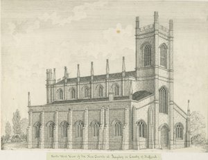 Kostel Rugeley od John Robert Fernyhough
