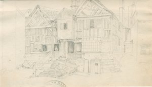 Uttoxeter Town - [Ale Warehouse]: kresba tužkou a [?polovina 19. století] (kresba) od John Robert Fernyhough