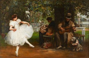 The Old Showman (olej na plátně)