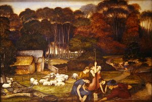 Podzim, kolem roku 1879 (akvarel na papíře) od John Roddam Spencer Stanhope
