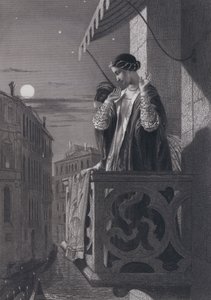 Alvisi Sanuto a dcera velvyslance (rytina)