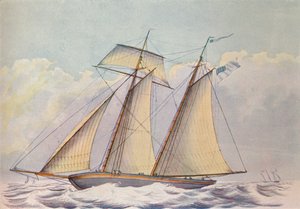 American Topsail Schooner, 1825