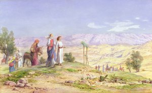 Svatá rodina se blíží k Jeruzalému z Nazareta, 1878 (olej na desce)
