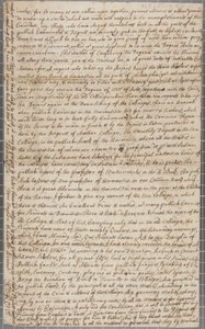 Dopis Johna Rowa, studenta v St Andrews, svému strýci, 1691 od John Row