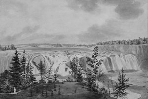 Cohoes Falls na Mohawk River, New York, .