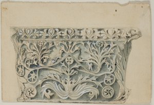 Hlavní město byzantského sloupu od John Ruskin