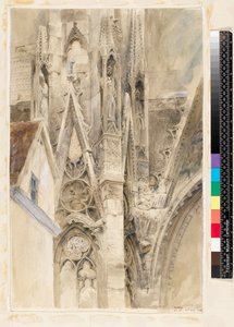 Vchod do jižní transeptu katedrály Rouen, 1854 od John Ruskin