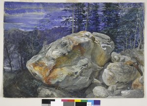 Fragment of the Alps, c.1854-56 (wc & kvaš přes tužku na papíře) od John Ruskin