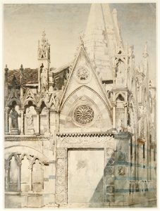 Santa Maria della Spina, východní konec, Pisa, Itálie od John Ruskin