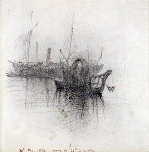 „Studie lodní dopravy“, 1876 od John Ruskin
