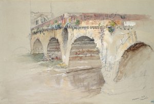 Ponte della Pietra, Verona, 14.–17. června 1869 od John Ruskin