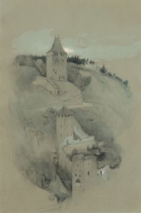 Věže ve Fribourgu, Švýcarsko od John Ruskin