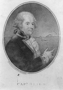 Kapitán William Bligh, rytý John Conde (rytina) od John Russell