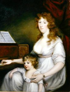 Portrét dámy s dítětem od John Russell