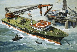 Galatea vybavená těžkým jeřábem od John S. Smith