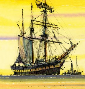 Neidentifikovaná plachetnice od John S. Smith