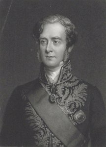 Portrét George Villierse, 4. hraběte z Clarendonu 1800-1870.