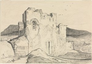 Hrad v Normandii od John Sell Cotman