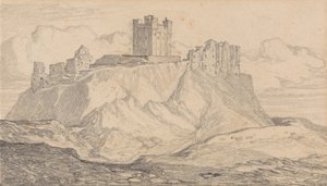 Hrad Bamborough, Northumberland od John Sell Cotman
