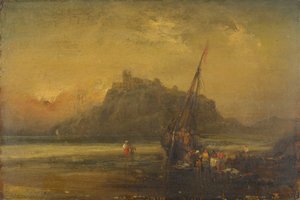 Plážová scéna od John Sell Cotman