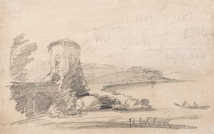Most a věž, po Richardu Wilsonovi od John Sell Cotman