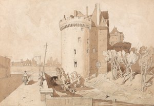 Zámek v Alenconu od John Sell Cotman