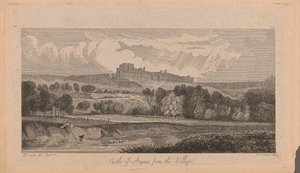 Hrad hádek z vesnice od John Sell Cotman