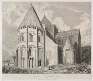 Kostel svatého Mikuláše v Caen od John Sell Cotman