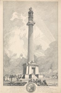 Sloup v Yarmouth k památce lorda Nelsona od John Sell Cotman