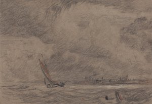 Rybářské plavidlo u Yarmouthu od John Sell Cotman