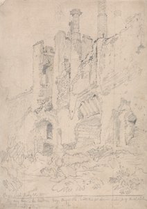 Hrad Framlingham, Suffolk: Část zničeného interiéru od John Sell Cotman
