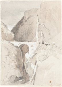 Rokle s pařezy od John Sell Cotman