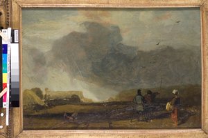 Krajina v Normandii (olej na plátně) od John Sell Cotman