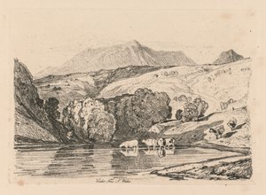 Kniha studií: Plate 15, Cader Iris, Severní Wales od John Sell Cotman