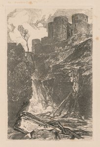 Liber Studiorum: Plate 29, Harlech Castle, N. Wales od John Sell Cotman
