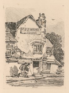Liber Studiorum: Plate 41, Dům v Bristolu, 1838. od John Sell Cotman