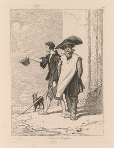 Liber Studiorum: Talíř 45, Francouzští žebráci od John Sell Cotman