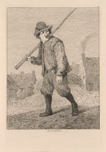 Liber Studiorum: Talíř 46, Skica podle Tenierse, 1838. od John Sell Cotman
