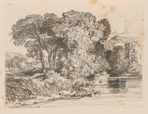 Liber Studiorum: Plate 4, Pohled na Yare, Norfolk od John Sell Cotman