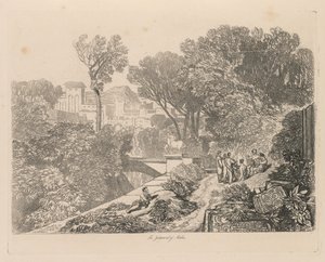 Liber Studiorum: Talíř 6, Midasův soud, 1838 od John Sell Cotman