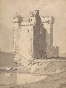 Hrad Loch Ranza, ostrov Arran, Skotsko od John Sell Cotman