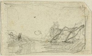 Měsíční svit nad krajinou od John Sell Cotman