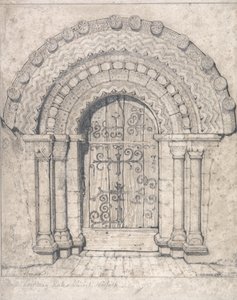 Severní dveře kostela Hales, Norfolk od John Sell Cotman