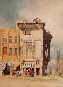 Staré domy, s figurami, c1836 od John Sell Cotman