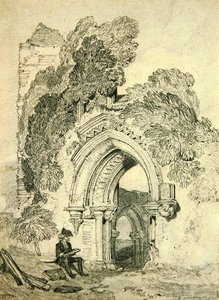 Románská zřícenina (tužka na papíře) od John Sell Cotman